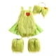 thumbnail image 3 of Nuevo disfraz de Navidad para niños, vestido de Navidad, disfraz de grinch peludo verde, Falda corta, 3 of 4