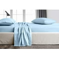 thumbnail image 2 of Kamas Light Blue Full Sheets Set - 600 Thread Count 100% Egyptian Cotton- Sateen Weave for Soft and Silky Feel, Fits Mattress Upto 16'' Deep Pocket, 2 of 3