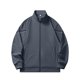 thumbnail image 3 of pstuiky camisas de manga larga para hombre, Sudadera tipo cárdigan con cremallera y cuello alto de manga larga de color liso para hombre camisetas de hombre l, 3 of 8