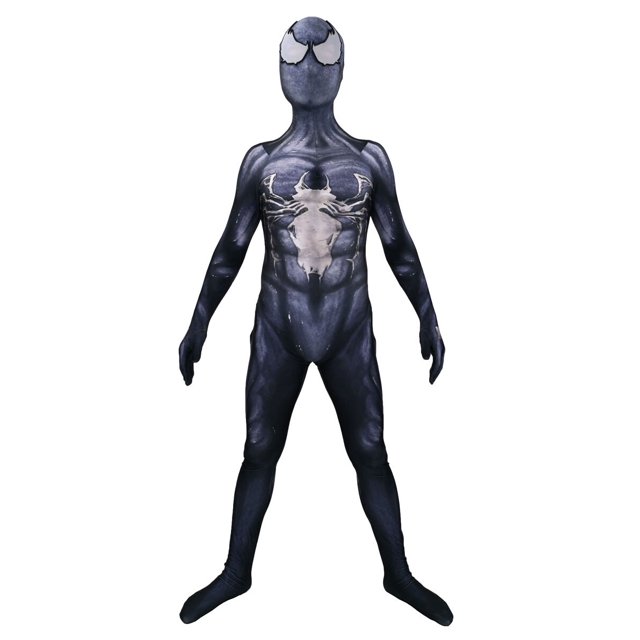 Disfraz de superhéroe de Halloween para adultos y niños, mono completo de Venom, Symbiote, Spiderman, Zentai, segunda piel, mono de fiesta para hombres Fivean unisex