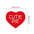 thumbnail image 2 of Alfombra de baño en forma de corazón de San Valentín - moqueta pequeña y suave, alfombra roja romántica lavable, antideslizante y acogedora decoración para el hogar, dormitorio, de una sola pieza, 2 of 5