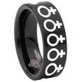 thumbnail image 6 of Venus Symbol Tungsten Carbide Ring, 6 of 9