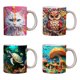 thumbnail image 5 of Xihbxyly Ofertas relámpago de hoy TAZA DE ESTANTERÍA Taza de pareja alta belleza con estilo Ins Taza de cepillo dientes Art Sense Taza de lavado de plastico, 5 of 7