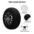 thumbnail image 2 of Bingfone Colorful Lizards Spare Tire Cover Weatherproof Universal Wheel Protectors for RV Camper Travel Trailer SUV Truck-14 inch, 2 of 8
