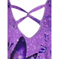 thumbnail image 3 of Más el tamaño de la mariposa de Criss Cross Tank Top Rosegal Camisetas sin mangas de talla grande, 3 of 5