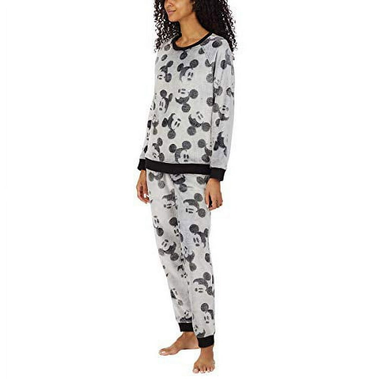 Disney Womens 2 Piece Fleece Jogger Lounge Set Mickey Mouse X Large Walmart