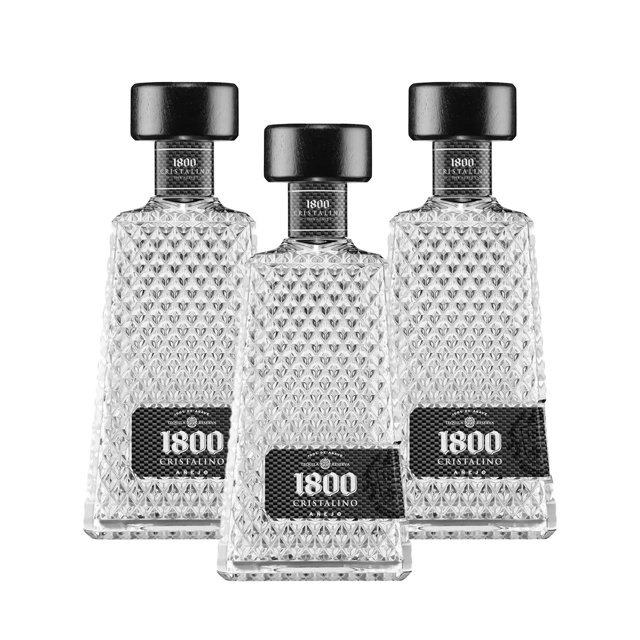 Pack De 3 Tequila 1800 Cristalino Añejo 1.75Lt