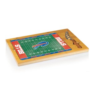 Buffalo Bills - Icon Cutting Board/Tray and Knife Set by Picnic Time (Football Design)