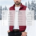 thumbnail image 6 of FRSASU Men's Lightweight Puffer Vest Outerwear Warm thermal Sleeveless Full Zip Up Stand Collar Puffy Jacket Wine, 6 of 6