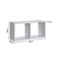 thumbnail image 4 of Repisa Doble en Cubo de  | Color Blanco | 56x28x6 cm | Moderna y Espaciosa, 4 of 4
