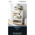 Mainstays 3Shelf Bookcase with Adjustable Shelves, White