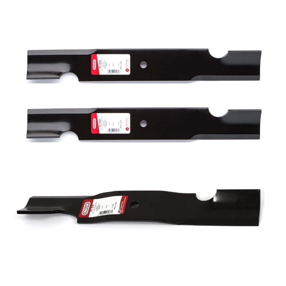 (2) 791-532 & (1) 91-536 Heavy Duty Blades Compatible with 48" Grasshopper 320236, 320238, 320239