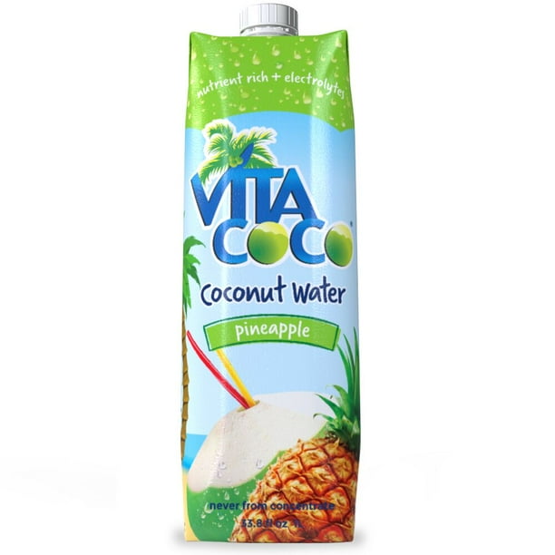 Vita Coco Coconut Water, Pineapple, 33.8 Fl Oz