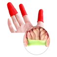thumbnail image 4 of XUFLVPSEF Finger Protectors, 5 Pcs 3 Sizes, Rubber Fingers Covers, Silicone Finger Protector Sleeve Tips Guard Fingertip Thumb Cots Pads for Hot Glue Gun/Sewing/Sorting Paper/Ironing, 4 of 9