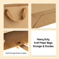 thumbnail image 3 of 16x6x12 Inch 6pcs Extra Large Gift Bags with Handles Matte Brown Paper For Men's Gift, Birthday Party Favors, Wedding, Shopping, Business, Father's Day, 3 of 4