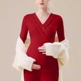thumbnail image 4 of Aofany Nursing Tops for Breastfeeding Fall Pregnant Womens Nursing Solid Color Round Neck Short Sleeve Round Neck Breastfeeding Blouse, 4 of 5