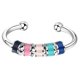 thumbnail image 1 of Anillo de ansiedad con cuentas de colores para aliviar el estrés, ajustable, abierto, colorido, giratorio, para mujeres y hombres, 1 of 10