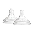 thumbnail image 1 of Dr. Brown's Natural Flow Options+ Wide-Neck Bottle Nipple 2 pack Level 3, 1 of 3