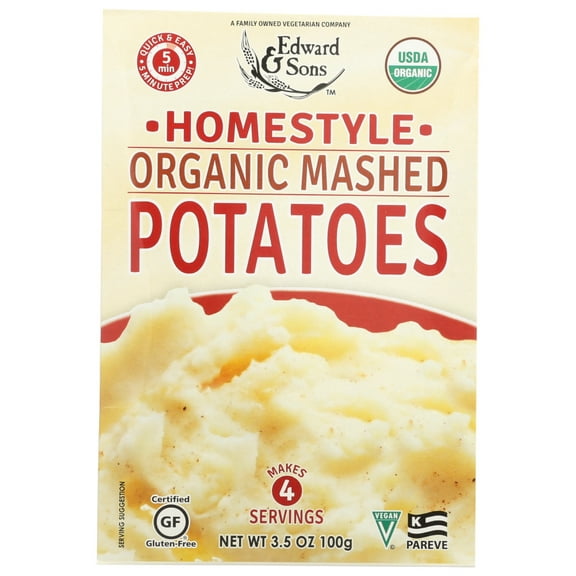 Edward And Sons Organic Mashed Potatoes Home Style, 3.5 Oz