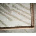 thumbnail image 4 of Deerlux Modern Living Room Area Rug with Nonslip Backing, Abstract Beige Chevron Strokes Pattern, 8 x 10 ft Large, 4 of 5