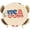 Beige, variant on American Map Round Tablecloth 36-44 Inch Round Fitted Table Cloth with Elastic Edge, Patriotic 250 Freedom Independence Day Waterproof Table Cover Protector for Outdoor Picnic Party Dining