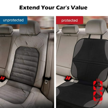 Car Seat Protector Seat Cover Pad for Child Baby Car Seat Water Proof Non Slip Car Seat Cover Protector for Pet Car Seat Pad with Organizer