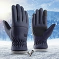 thumbnail image 2 of MSJUHEG Gloves Fingerless Gloves Work Gloves Winter Gloves And Windproofgloves Watertight Outdoor Gloves Winter Non Slip Adult'S Fleece Riding Warm Gloves Winter Gloves Men Blue One Size, 2 of 7