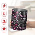 thumbnail image 5 of 12oz Coffee Tumblers Black Breast Cancer Stainless Steel Vacuum Insulated Travel Tumbler Coffee Cups Mug with Lid and Straw with Cleaning Brush for Cold & Hot Drinks, 5 of 5