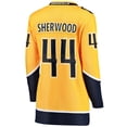 thumbnail image 3 of Women's Fanatics Kiefer Sherwood Gold Nashville Predators Home Breakaway Player Jersey, 3 of 3