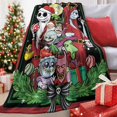 thumbnail image 7 of Christmas Flannel Blanket, Xmas Santa Monster Witch Throw Blanket Gifts for Kids Men Women, Funny Holiday Soft Blanket for Bedding Sofa 50 x 60 Inch, 7 of 7