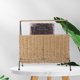 thumbnail image 4 of Cesta de almacenamiento tejida a mano, soporte para almacenamiento de aperitivos de estilo rústico, soporte para libros, 4 of 6