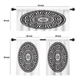 thumbnail image 4 of LALILO Kitchen Curtains and Valances Set of 3 36" Ancient Window Treatment Tiers for Window Decor, 4 of 5