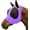 Plum Purple, variant on Derby Originals Safety Reflective Bug Eye UV-Blocker Soft Mesh Lycra Horse Fly Mask