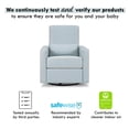 thumbnail image 3 of daVinci Piper Recliner, Heathered Blue w/ Cream Piping, 3 of 5