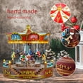 thumbnail image 4 of Melody Nature 14 inch Deluxe Carousel Musical Animated Christmas Decoration, LED Lights, Multi-Color, 4 of 8