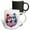 Multicolor, variant on 3drose, Cute Valentine Penguins Illustration, 15oz Two-tone Red Mug