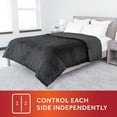 thumbnail image 5 of Sunbeam Dark Shadow Nordic Velvet Electric Heated Blanket Queen Size, 84" x 90", 5 of 5