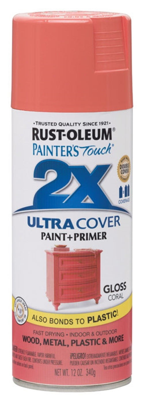 Painter's Touch Ultra Cover Gloss Aerosol Paint 12oz-coral