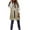 Khaki, variant on ZHOUCHANKIDS Women Long Vest Solid Color Sleeveless Hood Winter Puffer Vest Outwear Pink M