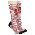 thumbnail image 2 of ThisWear Gifts for Nursing Staff I'm an Oncology Nurse Essential Attributes 2-Pairs Novelty Crew Socks, 2 of 5