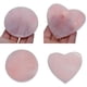 thumbnail image 3 of Posavasos de cristal grande rosa natural en rodajas de ágata de cuarzo rosa, decoración para tazas. Corazón, 3 of 9