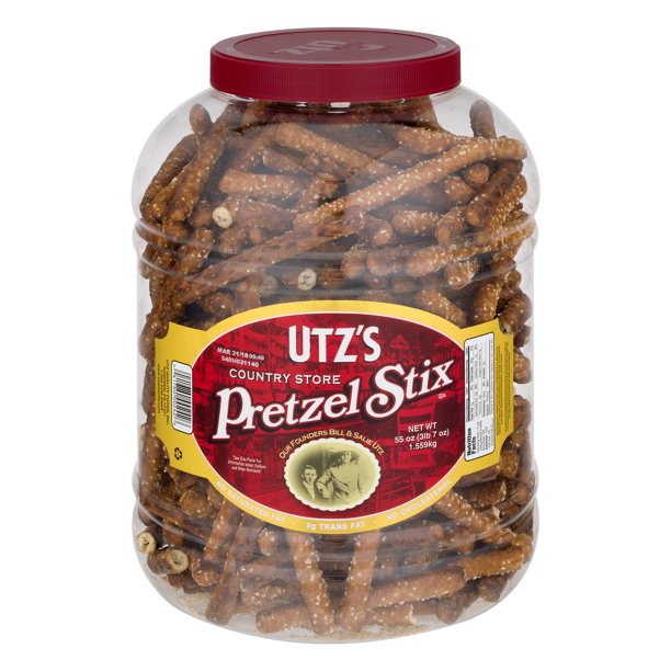 Utz Country Store Stix Pretzels, 55 Oz. Canister