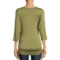 thumbnail image 3 of Oh! Mamma Maternity Women's Sideseam Drawstring Top (Women's and Women's Plus), 3 of 6