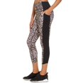 thumbnail image 3 of Ideology Women's Colorblocked Leopard Print Leggings Beige khaki Size XX-Large, 3 of 3