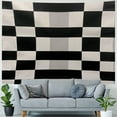 thumbnail image 4 of Orinice Checkerboard Pattern Tapestry Wall Hanging Unique Style Graphic Tapestries for Home Wall Decor Living Room Bedroom Apartment Dorm Farmhouse Decoration 40x30inch, 4 of 6