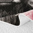 thumbnail image 5 of meiyoeat Farm Highland Cow Quilt Full,Countryside Floral Blossom Full Bedspread Sets,3 Pieces,1 Coverlet and 2 Pillowcases, 5 of 7