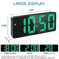 thumbnail image 4 of ARCTICICE LED Digital Clock with 5 Setting Modes, USB & Battery Powered Sunrise Alarm Clock for Bedroom Home Decor Teen Boy Girl Gifts, Green Light, 4 of 8
