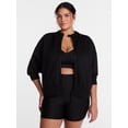 thumbnail image 2 of Avia Women's ScubaKnit Cropped Zip Hoodie, Sizes XS-XXXL, 2 of 8