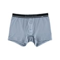 thumbnail image 3 of Men's Papi 990002 Cotton Stretch Boxer Briefs - 4 Pack (Light Grey/Blue/Black S), 3 of 5