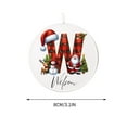 thumbnail image 2 of 26 Christmas Tree Hanging Letter Ornaments A-Z Letter Decoration Xmas Alphabet Letters Santa Claus Snowman Reindeer Xmas Tree Hanging, 2 of 2